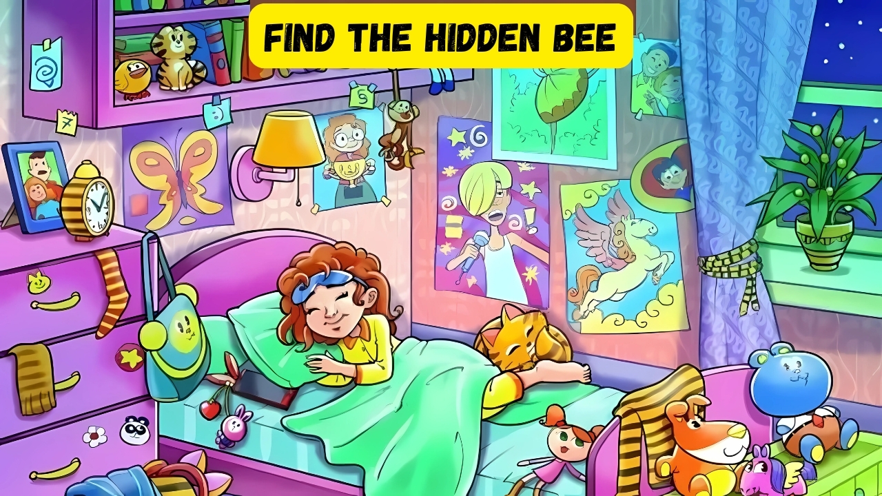 Optical Illusion: Can You Spot the Hidden Bee