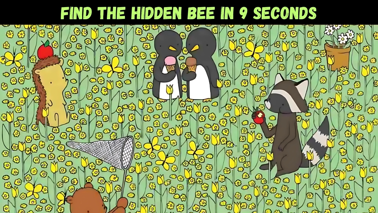 Optical Illusion: Can You Spot the Hidden Bee