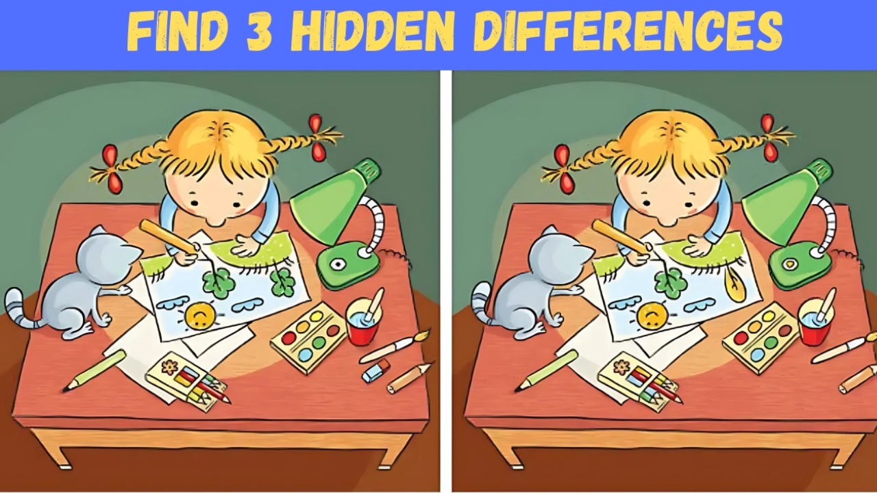 Optical Illusion: Find 3 Subtle Changes