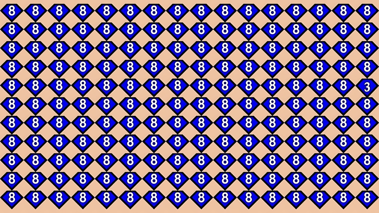 Optical Illusion: Find the Number 3