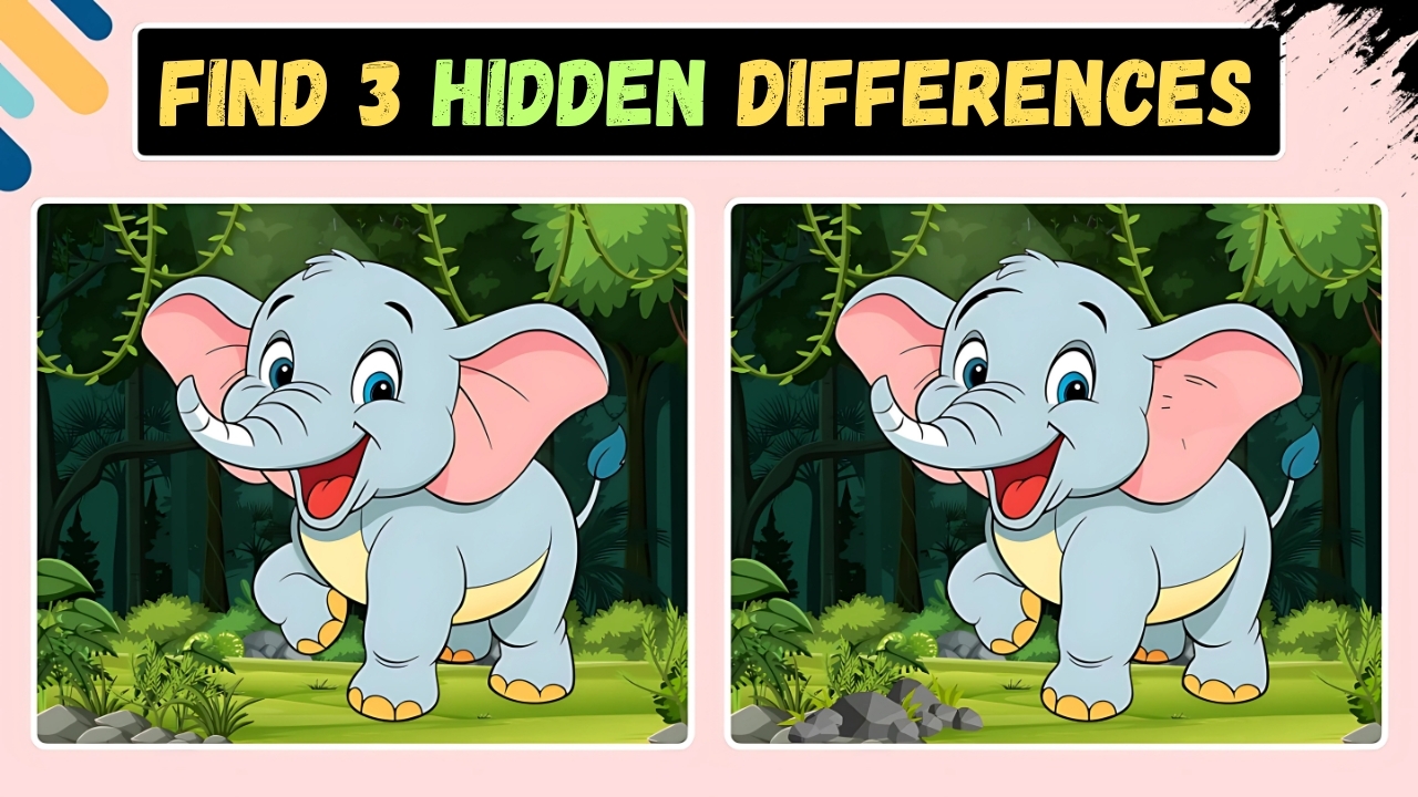 Optical Illusion: Spot 3 Hidden Differences