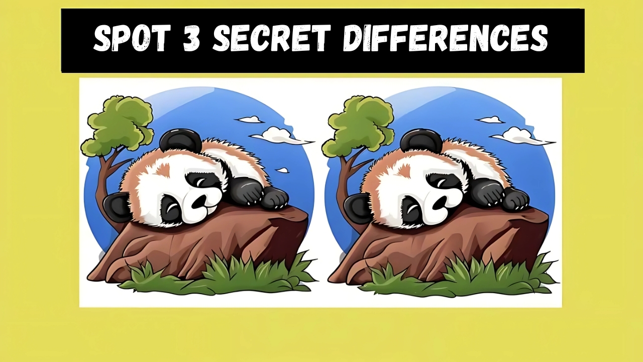 Optical Illusion: Spot 3 Hidden Differences