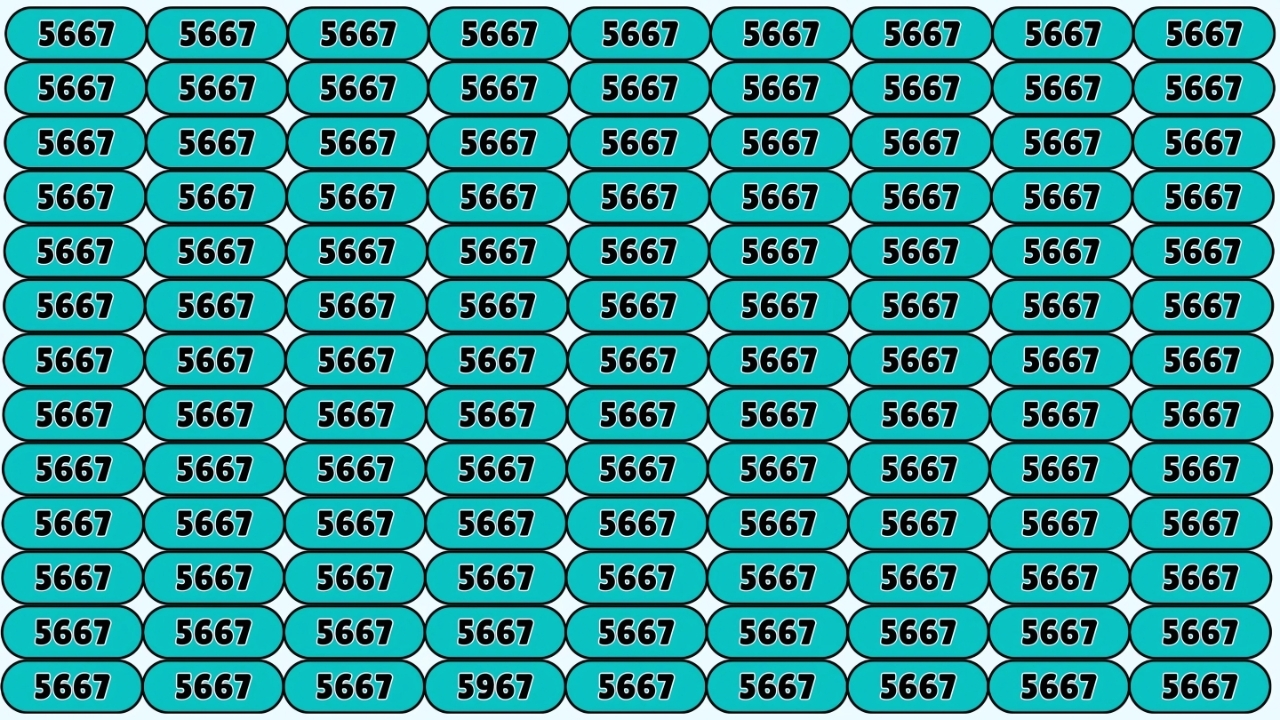 Optical Illusion: Spot 5967 Hidden